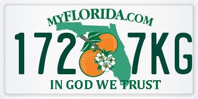 FL license plate 1727KG
