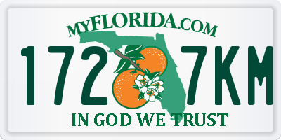 FL license plate 1727KM