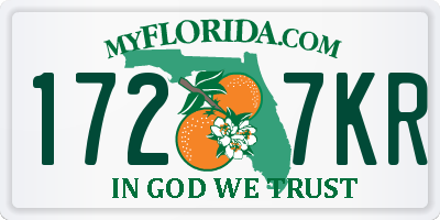 FL license plate 1727KR