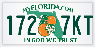FL license plate 1727KT