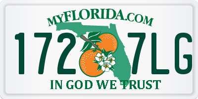 FL license plate 1727LG