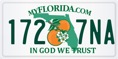FL license plate 1727NA