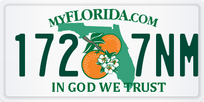 FL license plate 1727NM