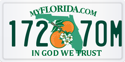 FL license plate 1727OM