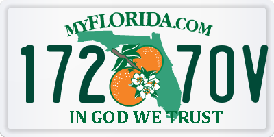 FL license plate 1727OV