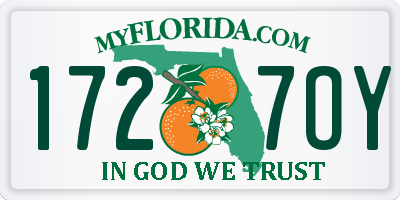 FL license plate 1727OY