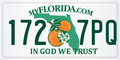 FL license plate 1727PQ