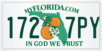 FL license plate 1727PY