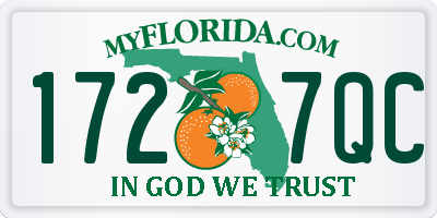 FL license plate 1727QC