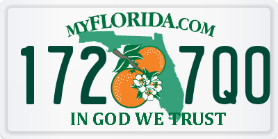 FL license plate 1727QO