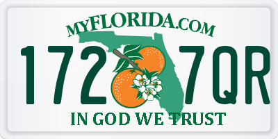FL license plate 1727QR