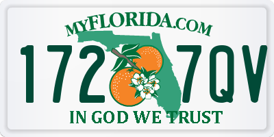 FL license plate 1727QV
