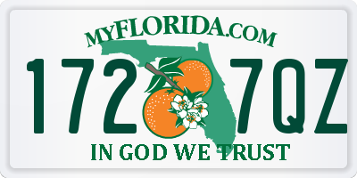 FL license plate 1727QZ