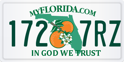 FL license plate 1727RZ