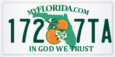 FL license plate 1727TA