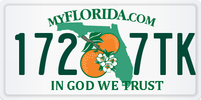 FL license plate 1727TK