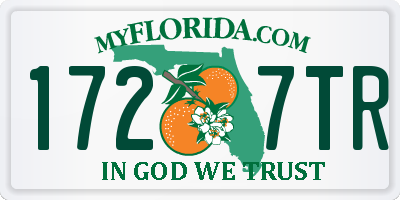 FL license plate 1727TR