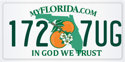 FL license plate 1727UG