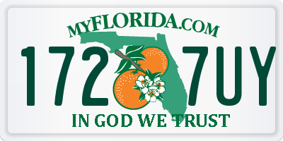FL license plate 1727UY
