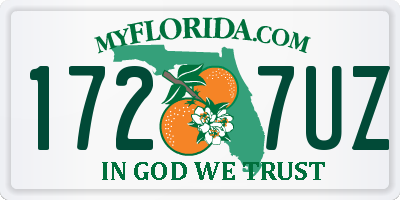 FL license plate 1727UZ