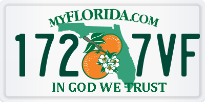 FL license plate 1727VF