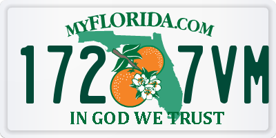 FL license plate 1727VM
