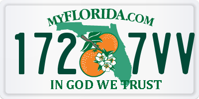 FL license plate 1727VV