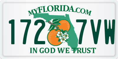 FL license plate 1727VW