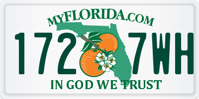 FL license plate 1727WH