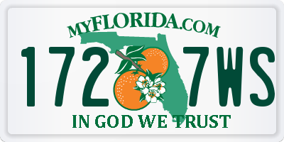FL license plate 1727WS