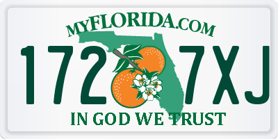 FL license plate 1727XJ
