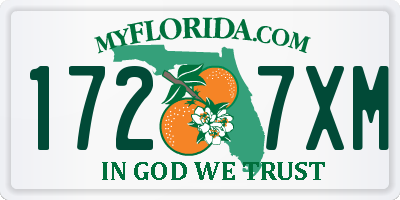 FL license plate 1727XM