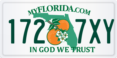 FL license plate 1727XY