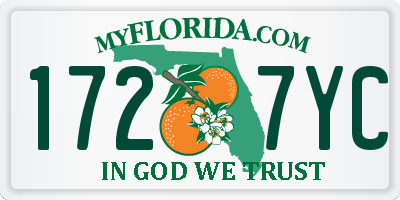 FL license plate 1727YC