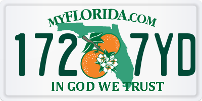 FL license plate 1727YD