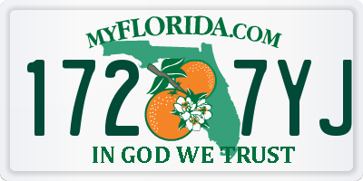 FL license plate 1727YJ