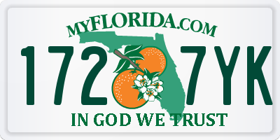 FL license plate 1727YK