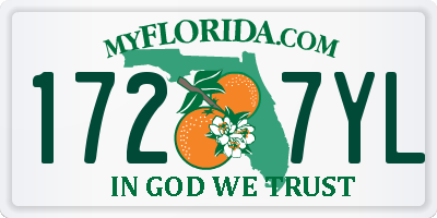 FL license plate 1727YL
