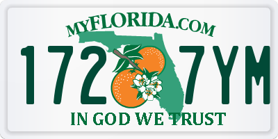 FL license plate 1727YM