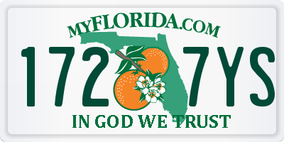 FL license plate 1727YS