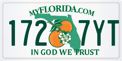 FL license plate 1727YT