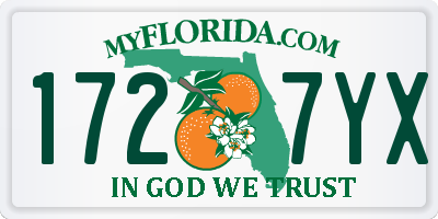 FL license plate 1727YX