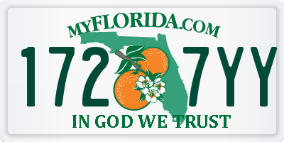 FL license plate 1727YY