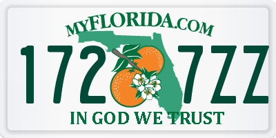 FL license plate 1727ZZ