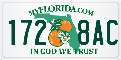 FL license plate 1728AC