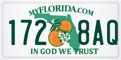 FL license plate 1728AQ