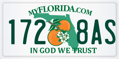 FL license plate 1728AS