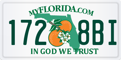 FL license plate 1728BI