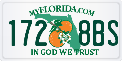 FL license plate 1728BS