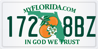 FL license plate 1728BZ